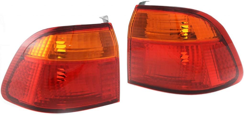For 1999 2000 Honda Civic Rear Tail Light Passenger Side Assembly Unit HO2819111 4dr For Sedan; body mounted-replaces 33501-S04-A51