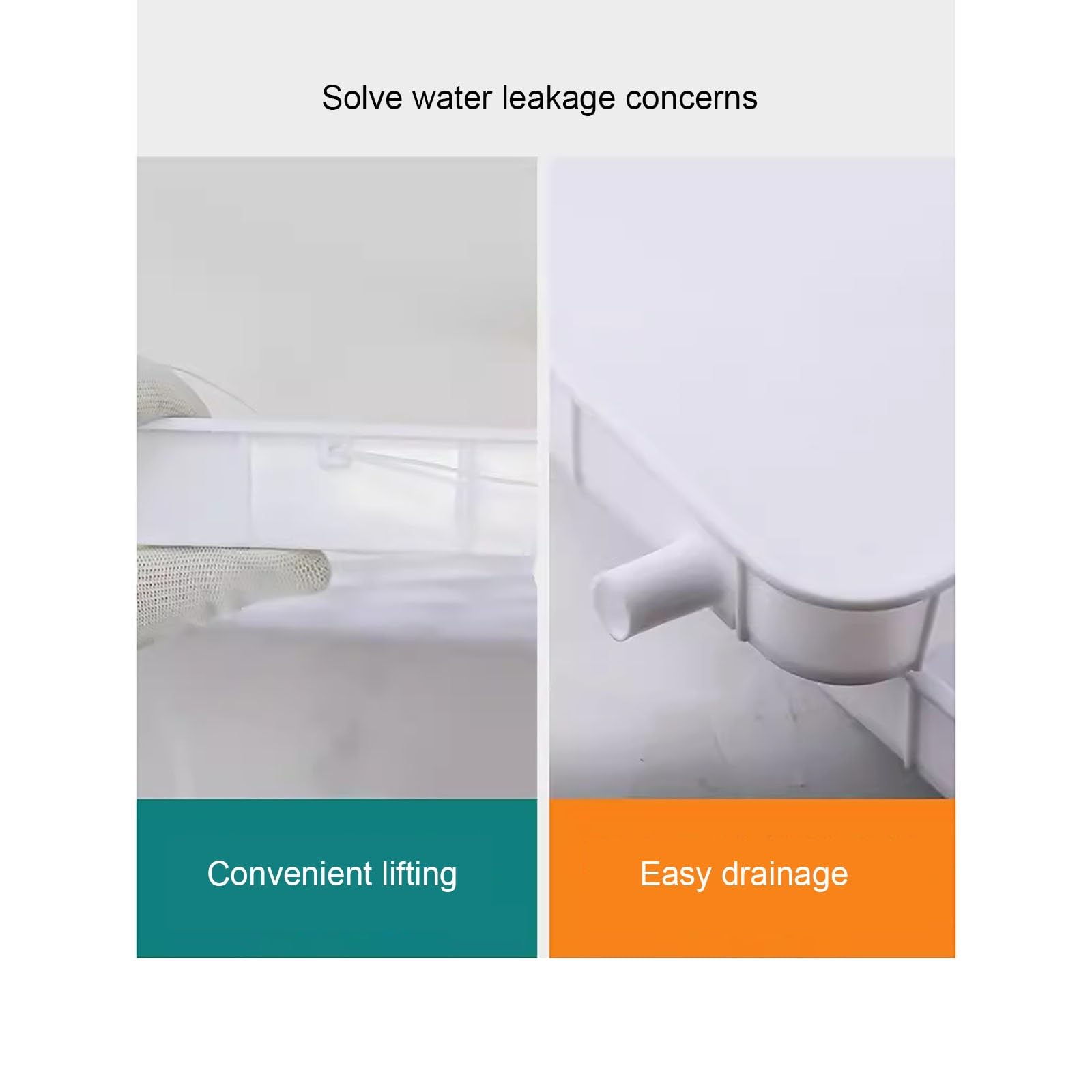 Vaschetta Raccogligocce Condizionatore，Vaschetta Condensa Condizionatore, Vaschetta Raccogli Condensa Climatizzatore con Kit Accessori di Scarico