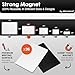 Attractivia Dry Erase Magnetic Labels 5.6 x 3.7 in, Dry Erase Magnets, 36-Pack, White Erasable Write-On All-Purpose Labels, for Office, Education, Home, Whiteboard
