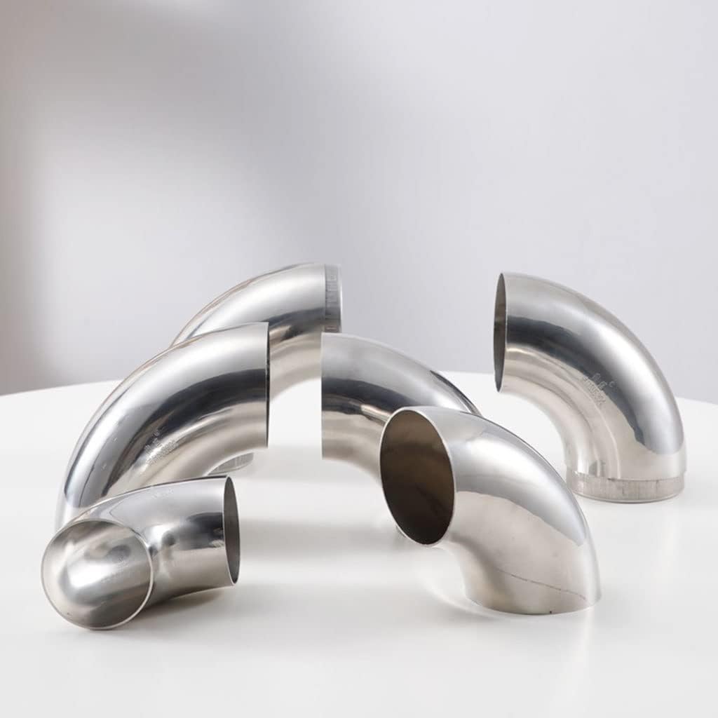 304 Stainless Steel 90 Degree Angle Rectangular Welded Elbow, for Sanitary Fittings Exhaust Pipe Modified DIY Brewing Equipment (Size : 63 x2mm)