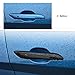 ANFOKAS 4pcs Compatible with Hyundai Elantra 2025 2024 2023 2022 2021 Accessories Sporty Car Exterior Door Handle Cover Trims Protector -Glossy Black
