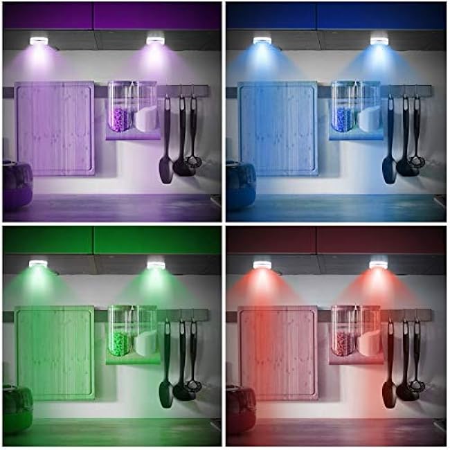 Halloween Lights - RGB Color Changing, Remote Controlled, Battery Operated, Dimmable, Timing, Wireless Jack-O-Lantern Lights (3 Packs)