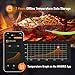 Inkbird IDT-22-B Bratenthermometer, Bluetooth 5.0 Grillthermometer, 330ft (100m) App-Steuerung, HD-LCD, Fleischthermometer, Ofenthermometer mit 2 Sondes für Grill, Braten, Grillen und Kochen