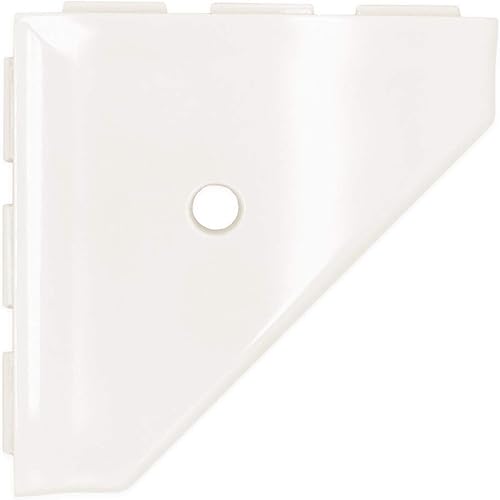 Questech Décor - Estante esquinero de ducha, con tapa para una nueva construcción, estante esquinero de ducha para paredes de azulejos, organizador