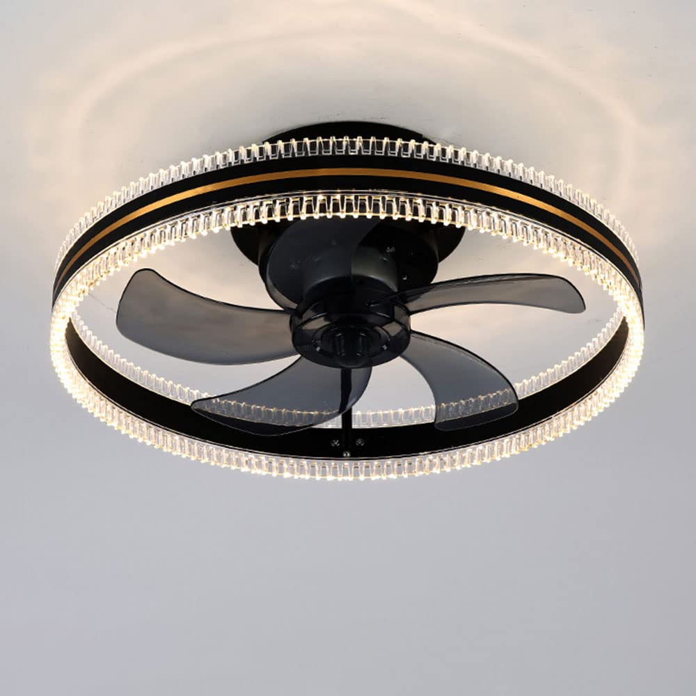 Ventilateur de plafond LED pour chambre et salon au design créatif