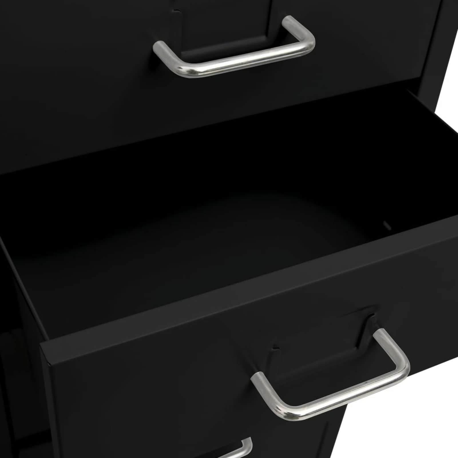 LAPOOH Schedario Mobile Nero 28x41x109 cm in Metallo,Schedario,Schedario da Ufficio,Mobiletto per Documenti(SPU:335922)
