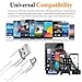 KAHEAUM 10FT Long Android Charger Cable Fast Charge,USB to Micro USB Cable White,Micro USB 2.0 Cable USB Micro Cable for Samsung Charger Cord Tablet Galaxy 7 S7 Edge LG Phone,Charging Wire for Kindle
