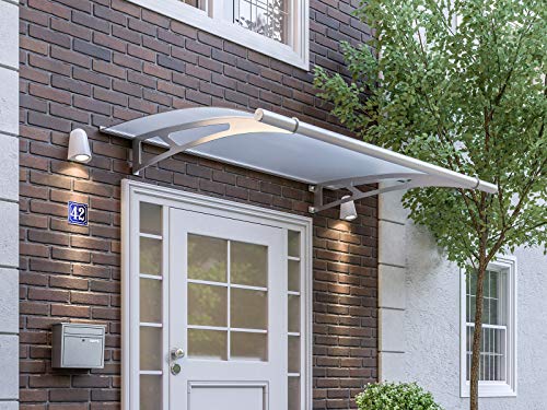Schulte Vordach 205x142 cm Haustür Überdachung Edelstahl rostfrei...