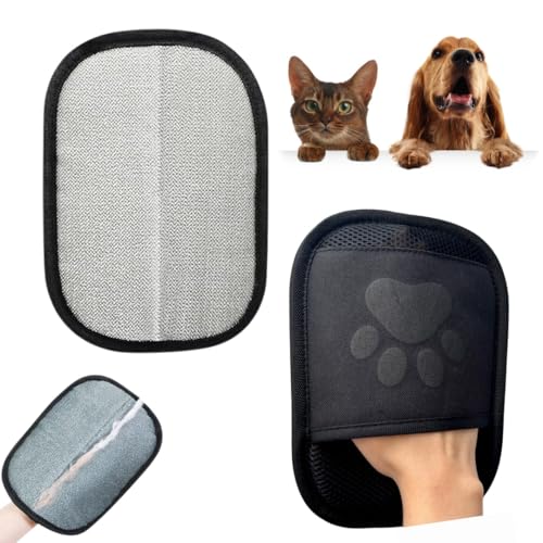 Belyuno Gant Anti Poils Animaux, Gant Poils Animaux reutilisable,Gant Anti Poils Animaux électrostatique réutilisable Nettoyage Poils Chien Chat