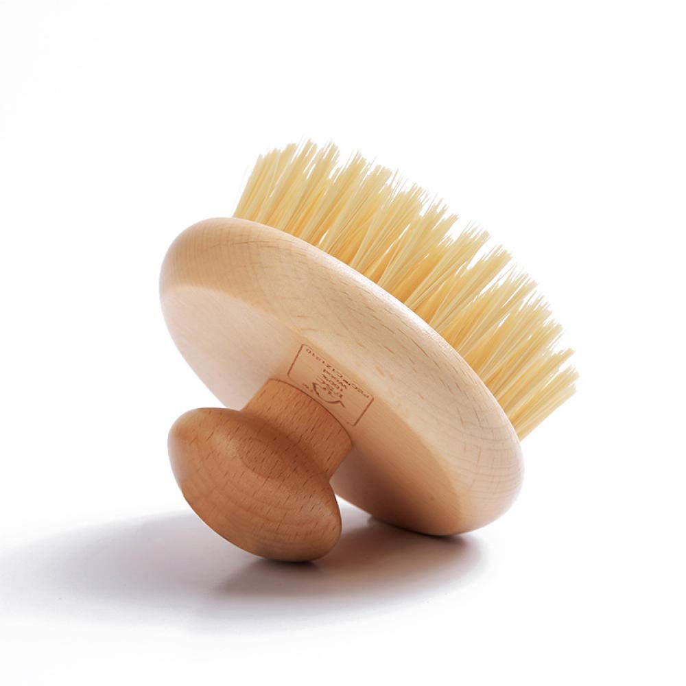 HMTE Brosse de Bain Douche épurateur de Dos de Douche Brosse de Bain à Poils Doux à Manche Court Brosse sèche Nettoyage en Profondeur améliorer l'état de la Peau