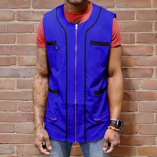 Image of King Midas Empire Barber Vest, Men's Hair Water And Water Repellent Vest For Barbers