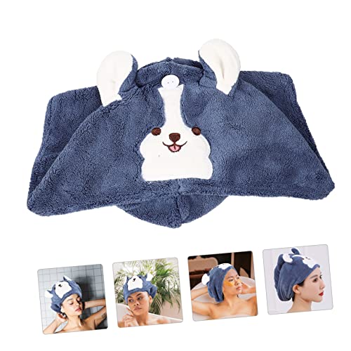 Balacoo 2 Pçs Desenhos Animados Touca De Cabelo Seco Chapéu De Secagem De Banho Absorvente Touca De