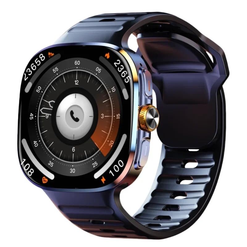 XINDADA Reloj inteligente M99 4G/5G de red completa, cámara de alta definición de 1200W, pantalla AMOLED de 2.4 pulgadas, GPS/WIFI/IA inteligente, descarga de aplicaciones (Negro, 8GB 128GB)