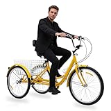 Matériaux de qualité supérieure : ce tricycle a un cadre en acier riche en carbone, robuste et durable. Il peut assurer une sensation de conduite stable et rendre la conduite plus sûre.
