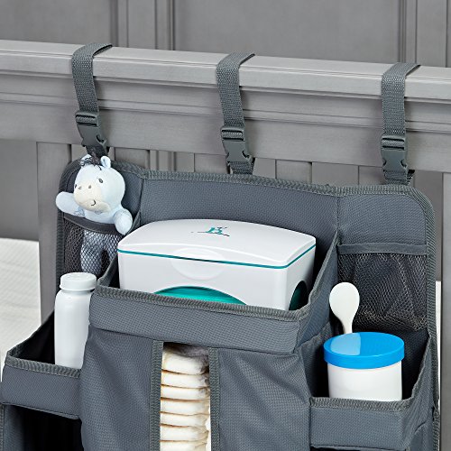 Hiccapop Baby Wipe Dispenser | Baby Wipes Case | Baby Wipe Holder Keeps Diaper Wipes Fresh | Non-Slip, Easy Open & Close Wipe Container (Teal W/Teal Window) #TOP5