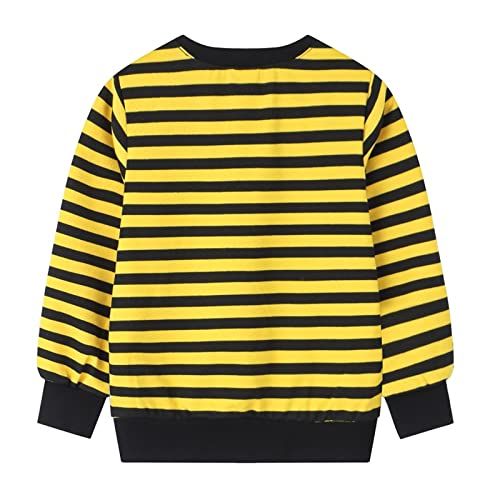 Boys Girls Striped Crewneck Knitted Sweater Thermal Sweatshirt Warm Winter Pullover Winter Casual Cute Clothes2