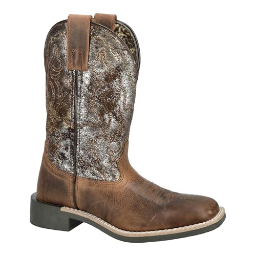 Smoky Mountain Western Boots Girls Sadie Metallic Brown 3403C4