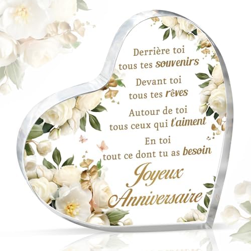Bracelet Pierre Naturelle MANVEN - Pierre De Lune - Cadeau Femme Anniversaire, Saint-Valentin - Adjustable