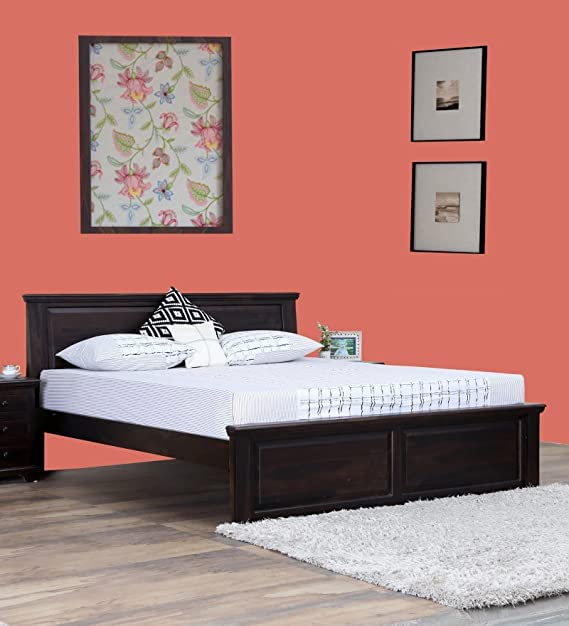 Dcraftive Wooden Queen Size Designer Bed for Bedroom Solid Wood
