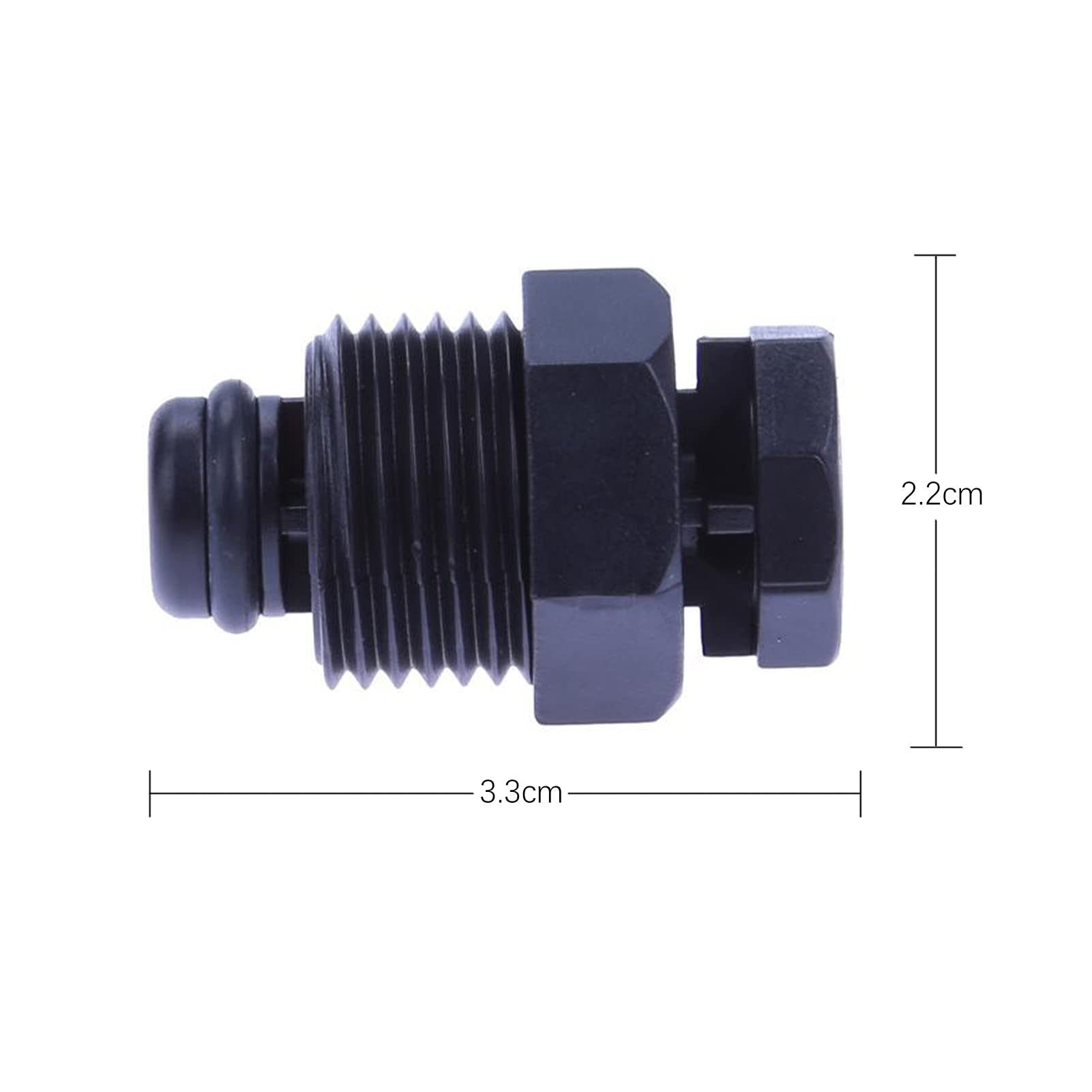 Jadeshay Automatisches Auslassventil, 10pcs 1/2 "landwirtschaftliche Bewässerung Auslassventil Kunststoff Mikroluftventil schnelles automatisches Auslassventil