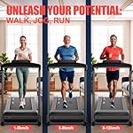 T300 Laufband für Zuhause Klappbar mit Steigung bis 12km/h: 2.5-PS-Motor, 120KG Tragfähigkeit, App kompatibel - 2 Jahre Garantie – Bild 3