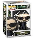 Keanu Reeves Neo #1172 The Matrix Facsimile Signed Reprint Laser Autographed Funko POP! Movies Figurine with Protector Case