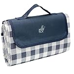 Pelle & Sol Picnic Blanket Waterproof, 200x140CM Foldable Picnic Mat - Outdoor Beach Blanket - Slip Resistant w/Carrying Handle - Sandproof & Washable Beach Mat for Garden, Hiking, Camping