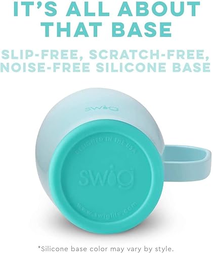 Miniatura 4 de Swig Life - Taza de viaje de 18 onzas con asa y tapa, apta para vasos, apta para lavavajillas, acero inoxidable, vaso de café con triple aislamiento