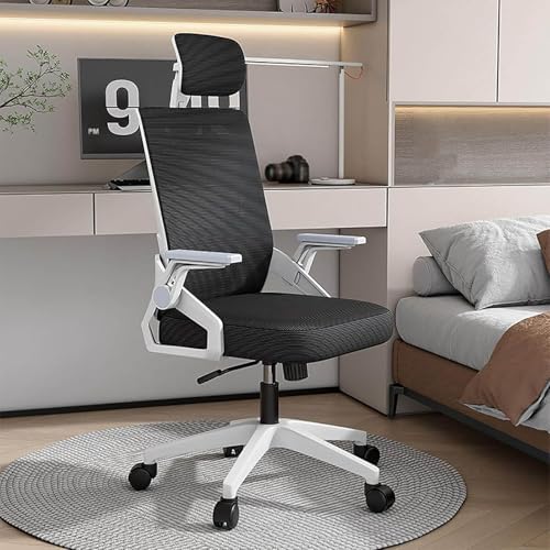 Adjustable Gaming Chair with Headrest & Lumbar Support - Ergonomic Desk Chair for Home, Dorm, Office - Flip-Up Armrests - Perfect for Gaming & Studying
