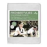 Prolifiqs Frühbeetvlies für Pflanzen 17g I 1,5 x 25m I Thermovlies/Frostschutz Überwintern auf Balkon/Garten/Hochbeet I Gartenvlies UV beständig und Wasserdurchlässig I Pflanzenschutz Winter