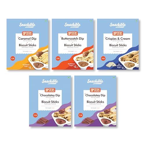 Snackible MU(N) CH BETTER Assorted Mini Dipsters(Pack Of 5) (B0CJRQ2MZ3) Amazon Price History, Amazon Price Tracker