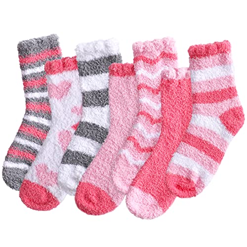 Image of Clothirily Fuzzy Socks for Women, Fluffy Socks Womens, Soft Cozy Slipper Sock for Women, Womens Winter Warm Sleeping Sock