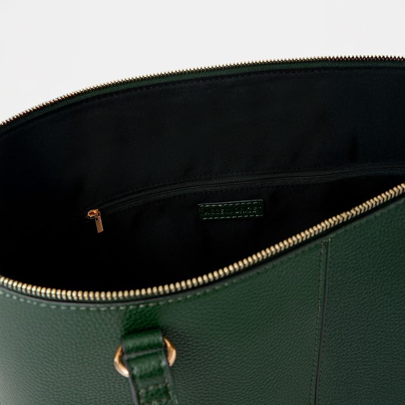 Image of Accessorize London Women's Green Plain Tote Bag Green| Hand bags for women stylish | Shoulder bag for woman latest | Purse for women handbag