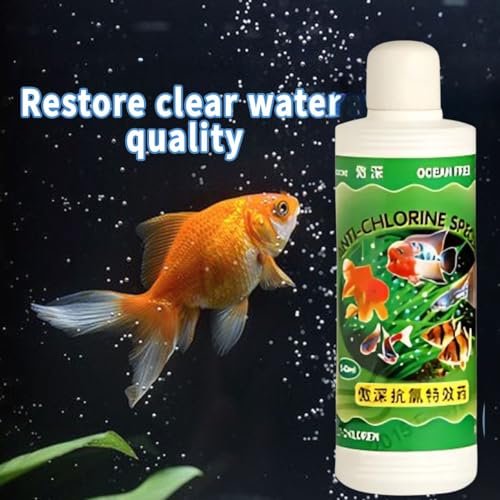 Image of Ocean Free 240Ml Anti-Chlorine Aquarium Water Conditioner - Instantly Removes Chlorine & Chloramine | Safe for Fish, Shrimp & Plants | Freshwater & Saltwater Use