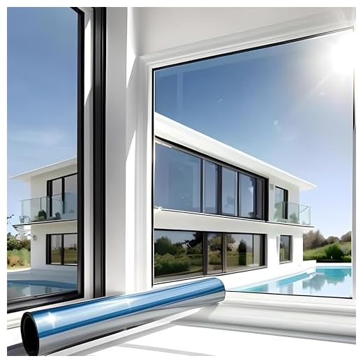 MARAPON® Självhäftande spegelfilm 90 x 200 cm – spegelfilm fönster insynsskyddsskärm 99 % UV-skydd infraröd – värmeskyddsfilm takfönster