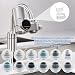 HOMELODY Wasserfilter Wasserhahn, Wasserfilter Trinkwasser mit LED Anzeige, entfernt Chlor, Schwermetalle und schlechten Geschmack, Wasserhahn Filter mit Blaulicht für Küche(Inkl. Filter*1)