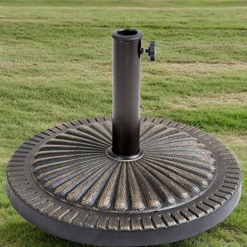Meown Parasol Base 9kg & 14kg | Heavy Duty Garden Umbrella Stand | Adjustable Tightening Knob |...