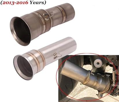 Exhaust Pipe Silencer For Super For DUKE For 1050 For 1090 For 1190 For 1290 2013-2016 51mm Slip-On Motorcycle Exhaust Modify Middle Tube Link Pipe Motorcycle Muffler(Gold)