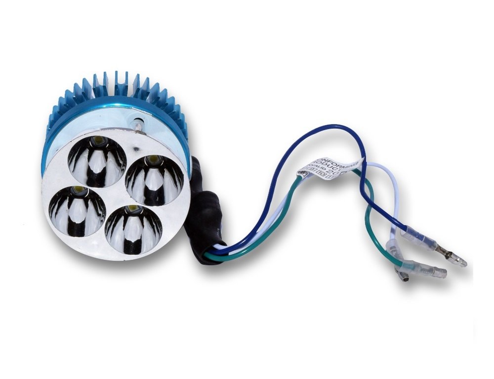 Flying On Wheels 12W 4 LED Bike Blue Headlight Bulb For Suzuki GIXXER