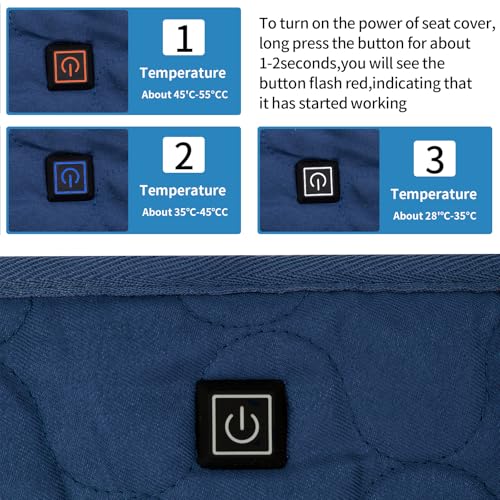 TUYUU Heated Golf Cart Seat Cover