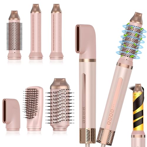Hairstyler 5 en 1 - Kit de coiffeur professionnel 5 en 1 - 110 000 tr/min - Avec fer à friser de voiture, sèche-cheveux ionique, brosse chauffante, brosse à...