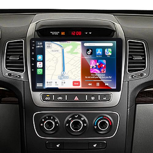 ASURE Android 15 Car Stereo for Kia Sorento 20142015 4+64GB Head Unit with Wireless CarPlay Android Auto 9 Touchscreen Radio WiFi 6 Bluetooth 5.4 DSP Backup Camera
