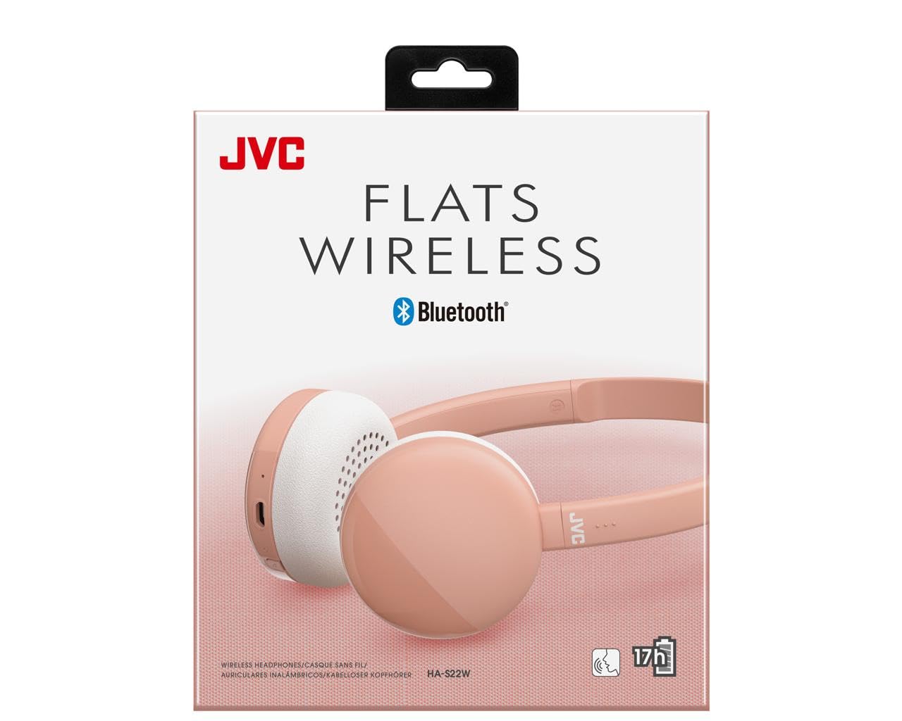 JVC Auriculares Bluetooth HA-S22W-P Rosa