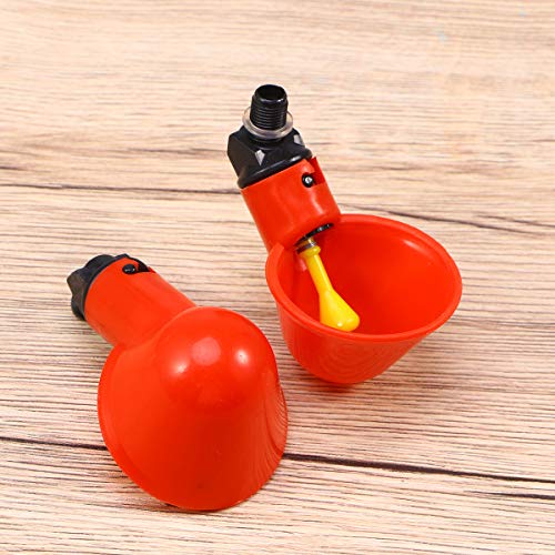 Yardwe 3 peças de bebedouro automático para água de galinha, bebedor de pombo, codorna para tubo de