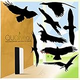 [page_title]-Qualiveau® 40cm Große Aufkleber zum Schutz vor Vogelschlag | Komplettset mit Rakel | Farbauswahl