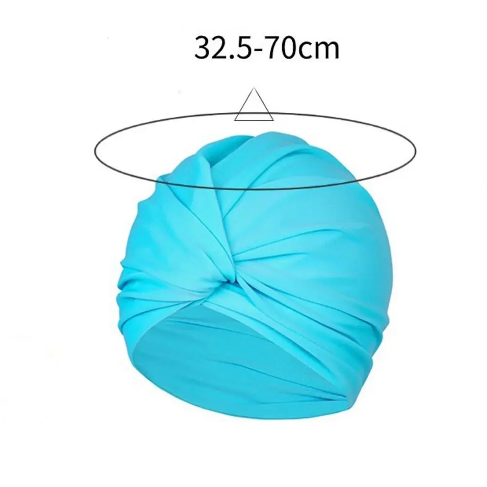 Gorro de natación Tela for Mujer, Gorro baño Pelo Largo for Piscina, Gorros Alta Elasticidad, Doble Capa, 2 uds para Uso En Piscinas