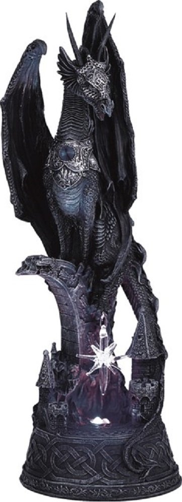 George S. Chen Imports SS-G-71223 Dragon with Lighting LED Crystal Ball Collectible Figurine Statue Model