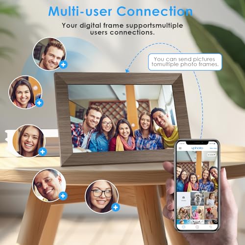 undefined Canupdog 10.1 WiFi Digital Picture Frame, IPS Touch Screen Smart Cloud Digital Photo Frame with 16GB Storage, Wall Mountable, Auto-Rotate, Share Photos From Anywhere Via App, Email の商品画像 4