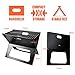 Portable Charcoal Grill, Moclever Space-saving & Foldable BBQ Barbecue Grill, Large Grilling Surface and Capacity Grill for Camping, Travel, Garden, Outdoor