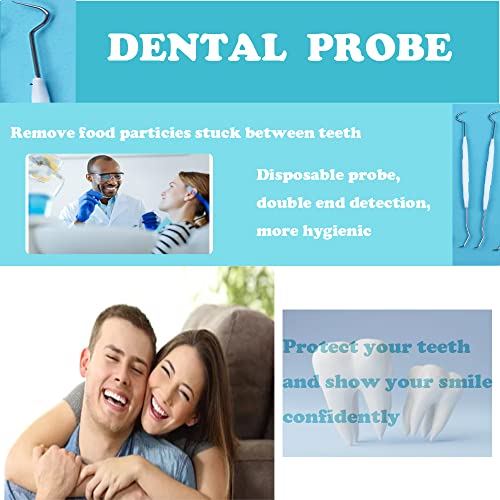 Pevor 100Pcs Sterilized Disposable Dental Probe Double Ends Explorer Plastic Handle #TOP4